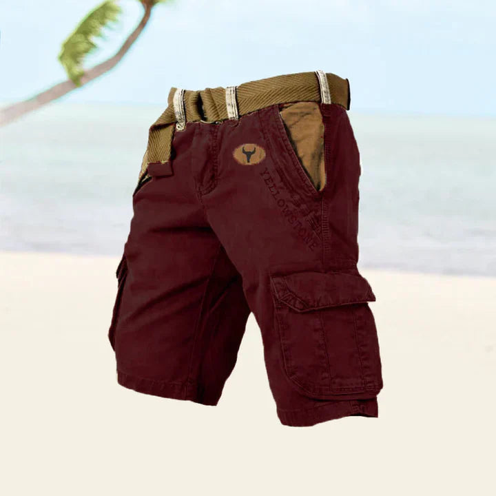 Rey - Pantalones cortos cargo para hombre