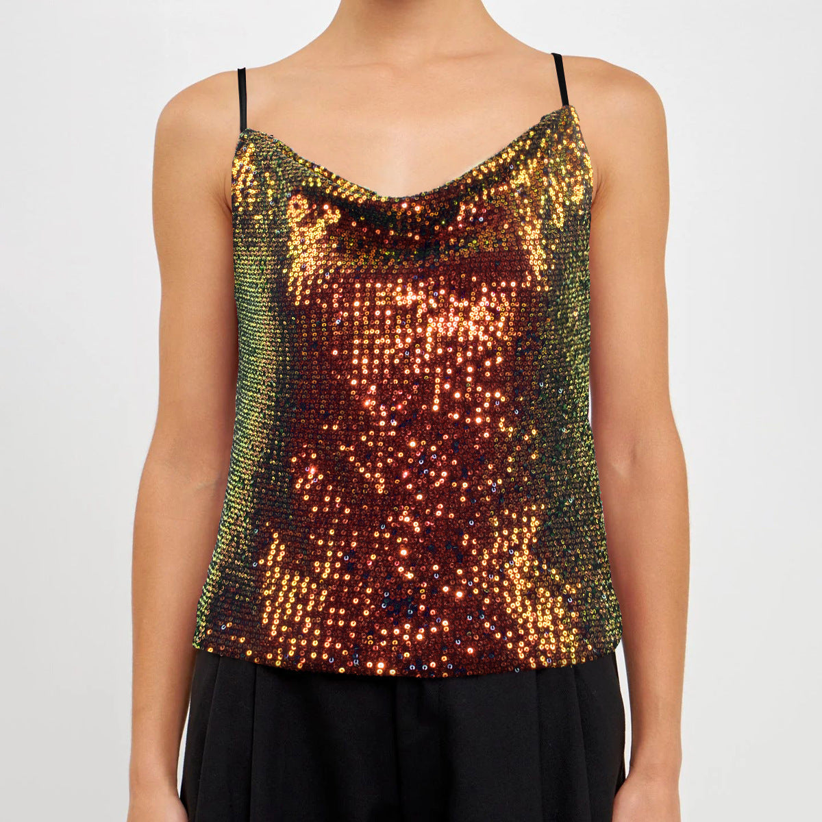 Top para mujer de lentejuelas luminosas - Nerya