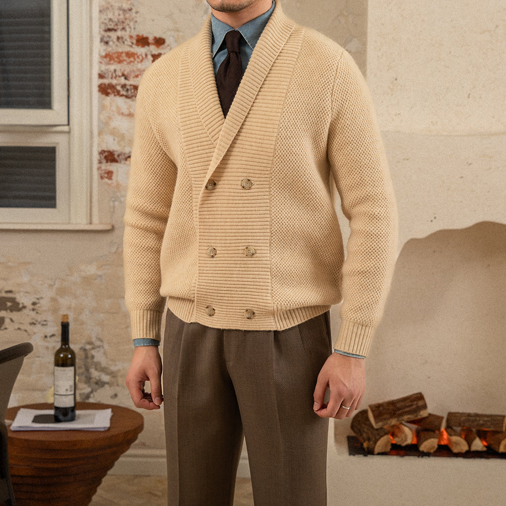 Cardigan premium de punto para hombre - Lizandro