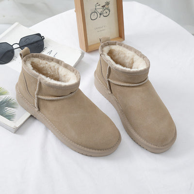 Botines de invierno para mujer en ante con forro interior - Sophia