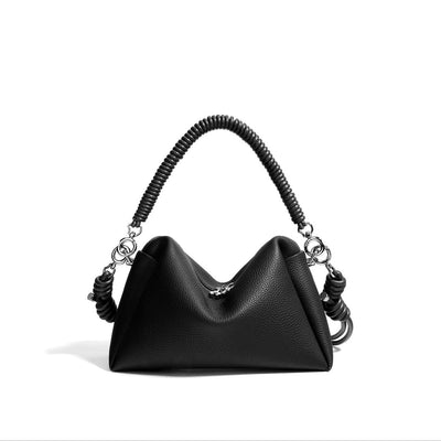 Bolso bandolera para mujer de piel auténtica asa trenzada diseño moderno - Mireya