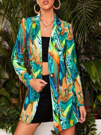Monita - Colorido traje de ocio de estilo americano