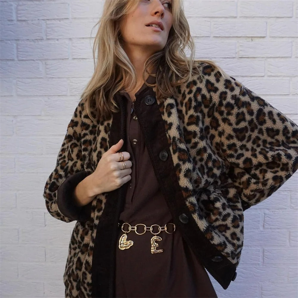 Sofia - Abrigo de leopardo para mujer