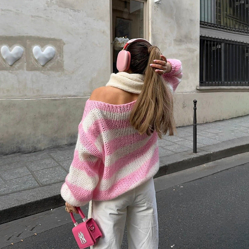 Sueter de punto para mujer de rayas - Althea