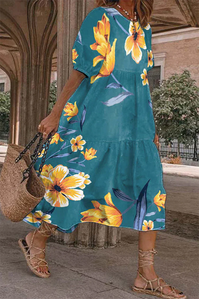 Vestido con falda de vuelo ideal para un look femenino y romántico