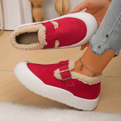 Zuecos de invierno para mujer con punta reforzada y hebilla - Renate