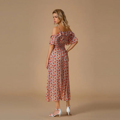 Carla - Vestido Midi Floral Fresco para Verano