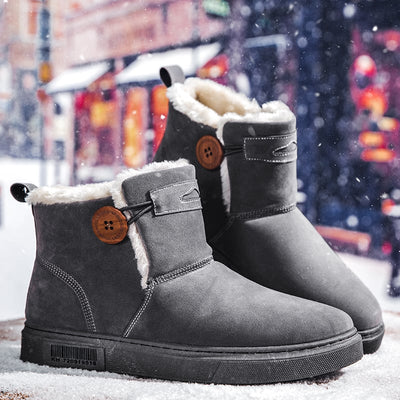 Botines de invierno para hombre en ante con forro calido - Danny