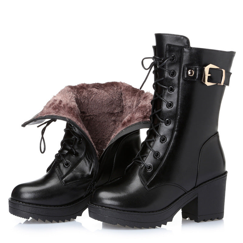 Zoaha - Botas Martin de piel