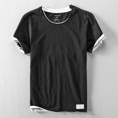 Camiseta de verano de hombre con cuello redondo - Casual