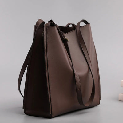 Bolso shopper para mujer de piel sintética con diseño estructurado - Natalia