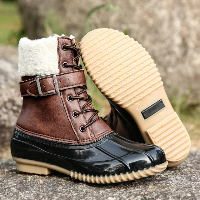 Botas impermeables para mujer con forro calido y suela antideslizante - Maeve