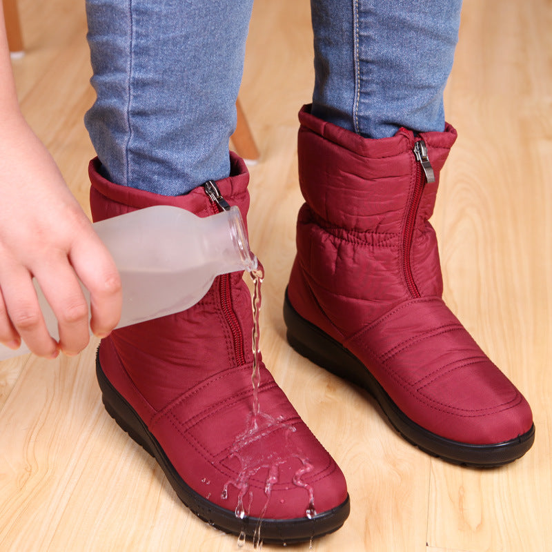 Botas acolchadas para mujer impermeables con suela antideslizante - Zara