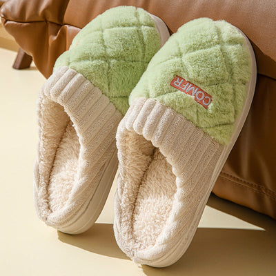 Zapatillas de invierno unisex de felpa antideslizante Rombe - Elen