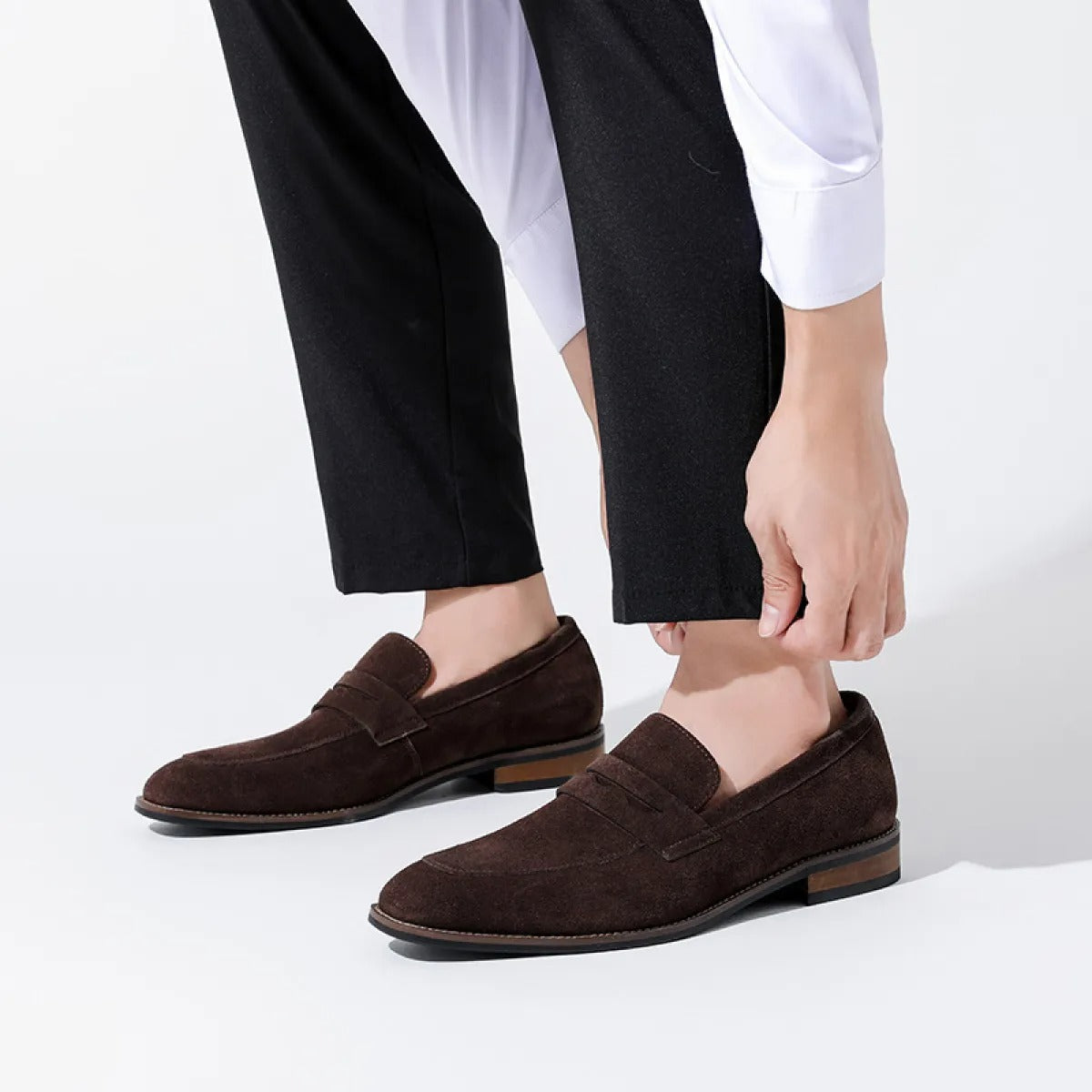 Mocasines hombre cuero gamuza estilo clásico - Lancaster