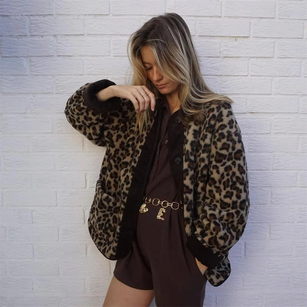 Sofia - Abrigo de leopardo para mujer