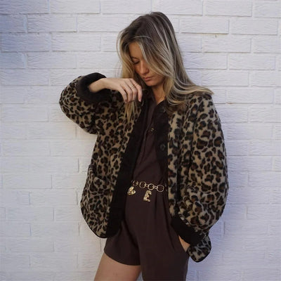 Sofia - Abrigo de leopardo para mujer