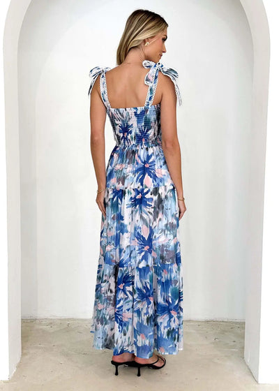Amber - Vestido casual de tirantes con cintura elástica