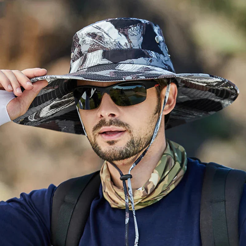 Gorra transpirable de verano de camuflaje para hombre