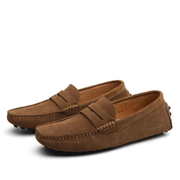 Mocasines hombre gamuza genuina estilo casual - Larkstone