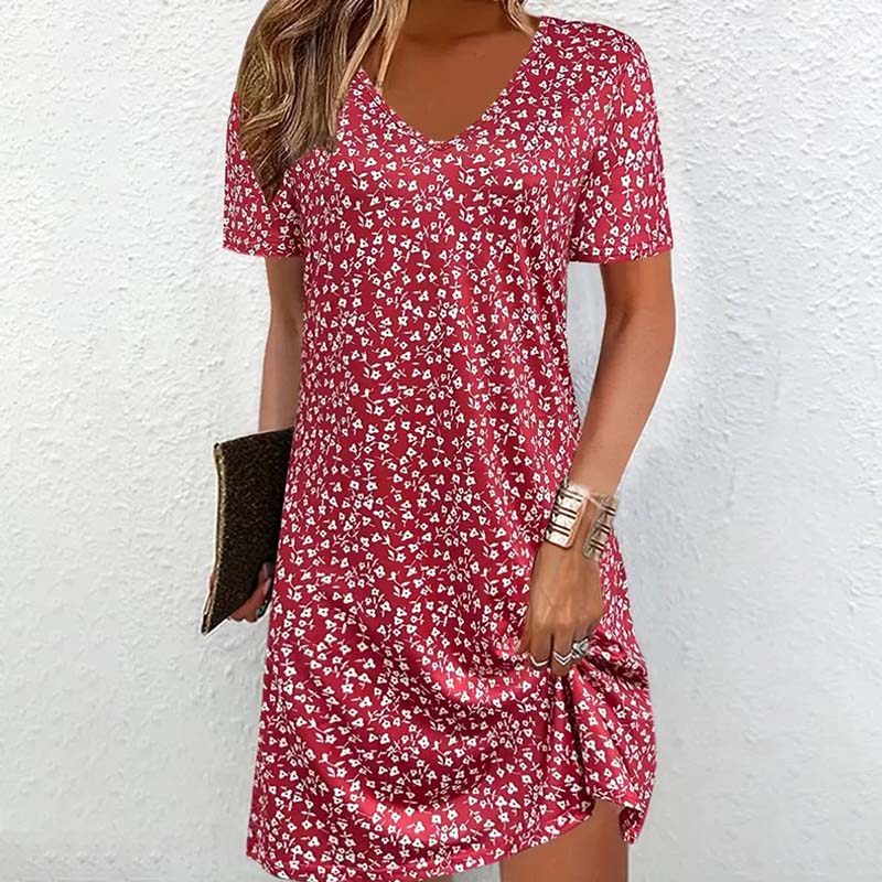 Mina - Vestido casual con estampado floral