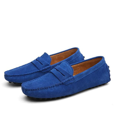 Mocasines hombre gamuza genuina estilo casual - Larkstone