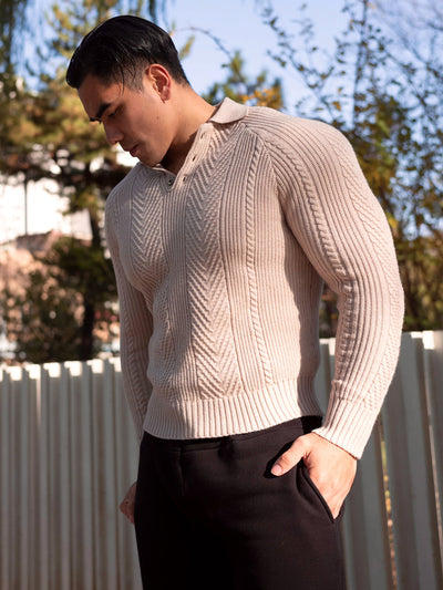 Suéter Henley Polo