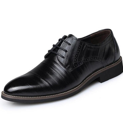 Zapatos casual con cordones de piel para hombre - Henrik