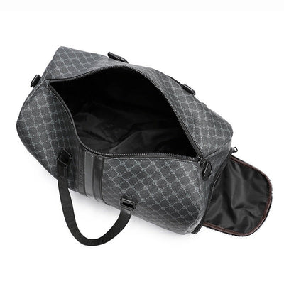 Bolso de viaje para hombre diseño ajedrezado con doble asa reforzada - Mauro