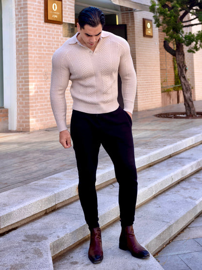 Suéter Henley Polo