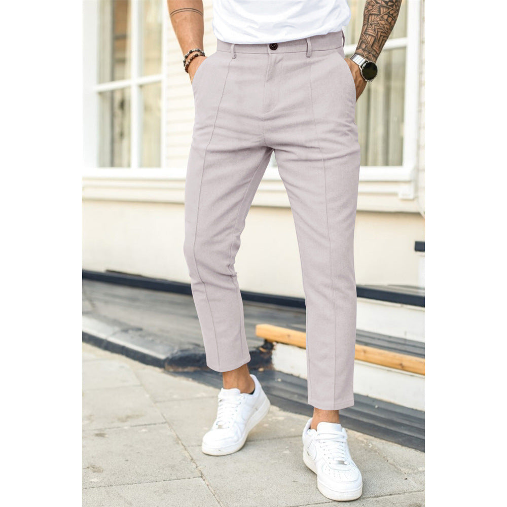 Pantalones de ocio casuales y elegantes para hombre