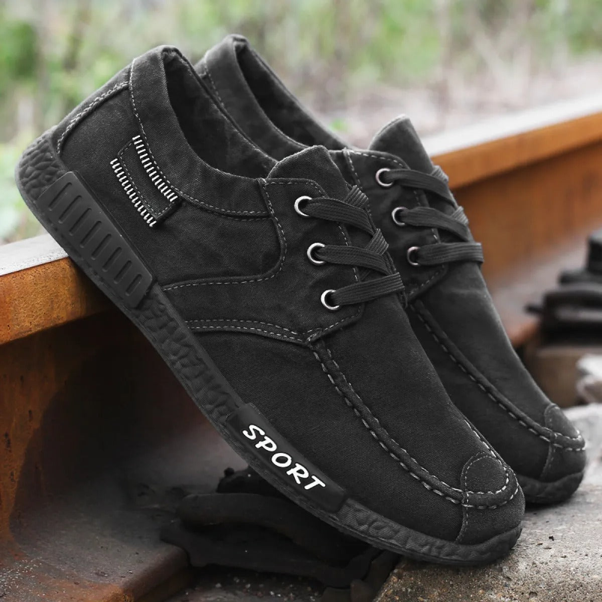 Zapatillas casuales para hombre lona resistente estilo deportivo - Mateo