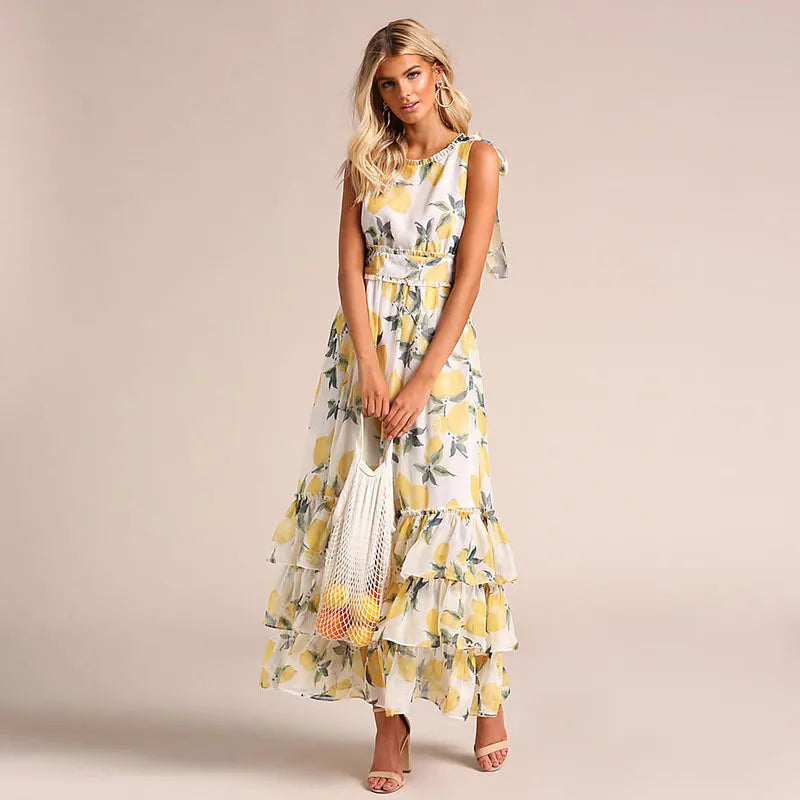 Margaret - vestido sin mangas con estampado