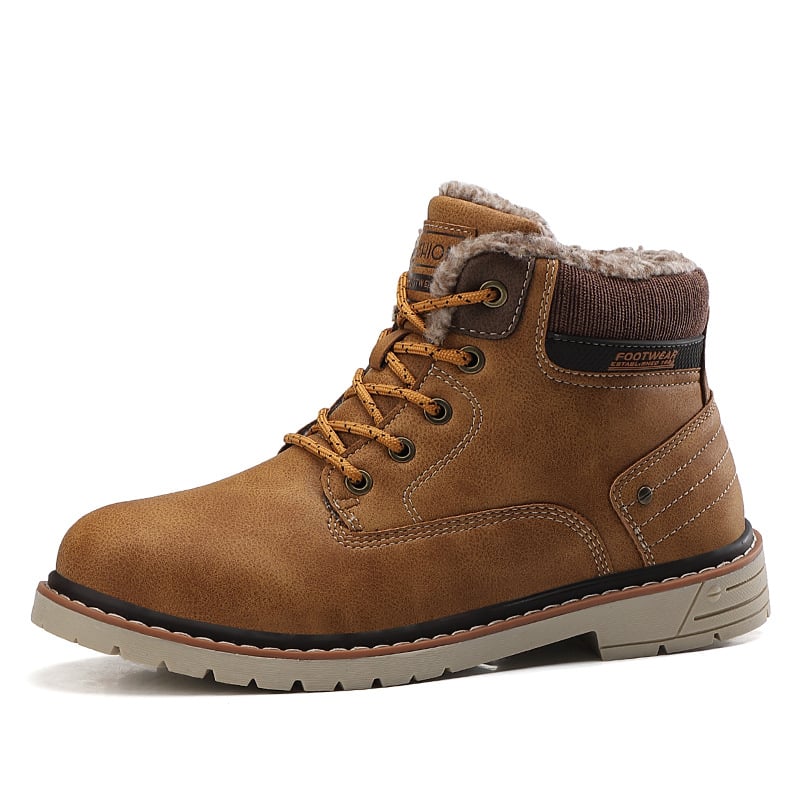 Botas de cuero para hombre con forro termico y suela antideslizante - Bale