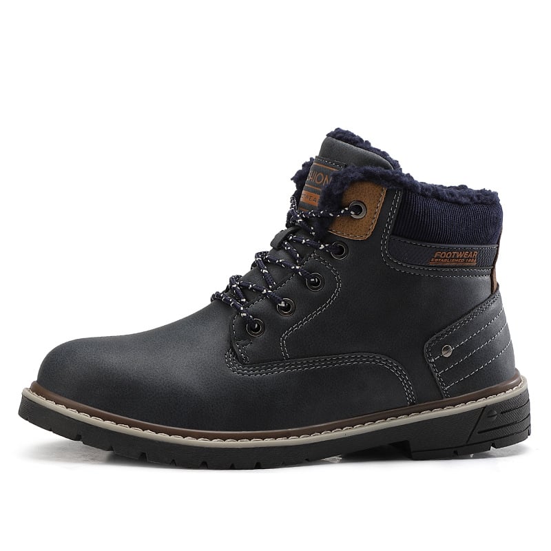 Botas de cuero para hombre con forro termico y suela antideslizante - Bale