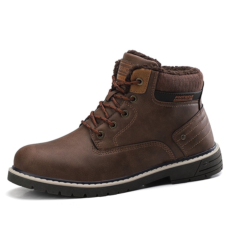 Botas de cuero para hombre con forro termico y suela antideslizante - Bale