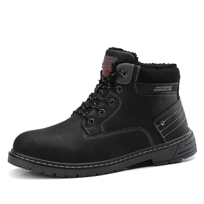 Botas de cuero para hombre con forro termico y suela antideslizante - Bale