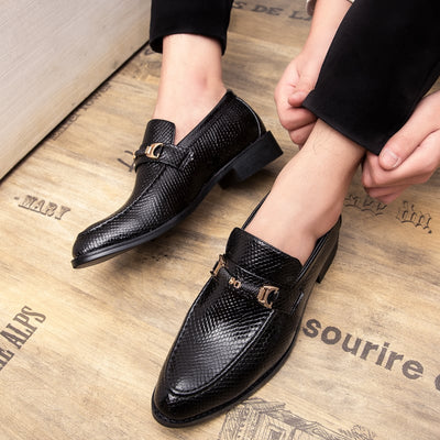 Mocasines elegantes de cuero para hombre  - Helian