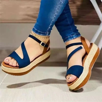 Hanna - Sandalias de plataforma cómodas