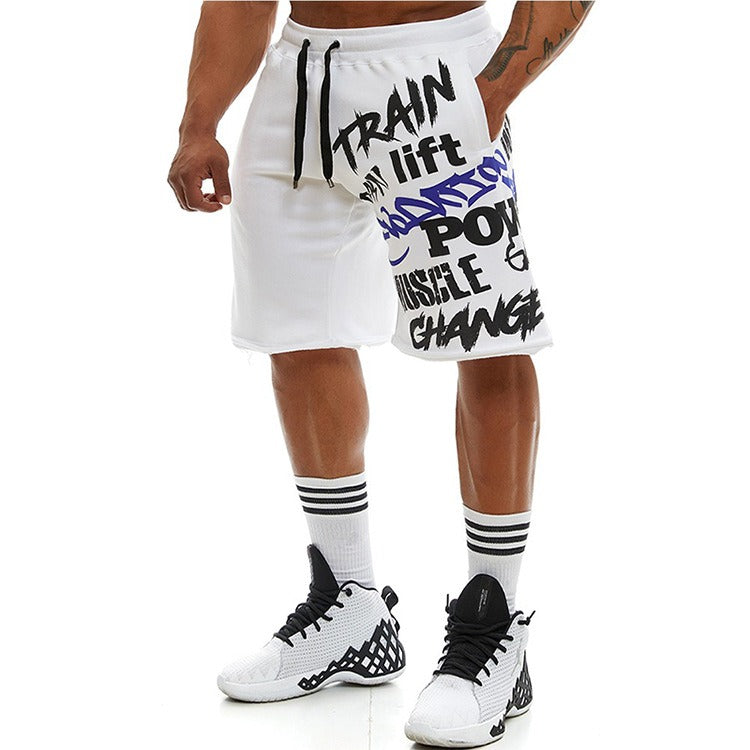 Pantalones cortos hombre algodón tipografía urbana - Adrián