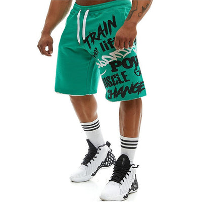 Pantalones cortos hombre algodón tipografía urbana - Adrián