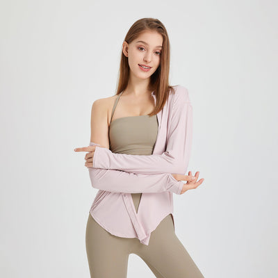 Yelos - Blusa de entrenamiento de manga larga a la moda para mujer