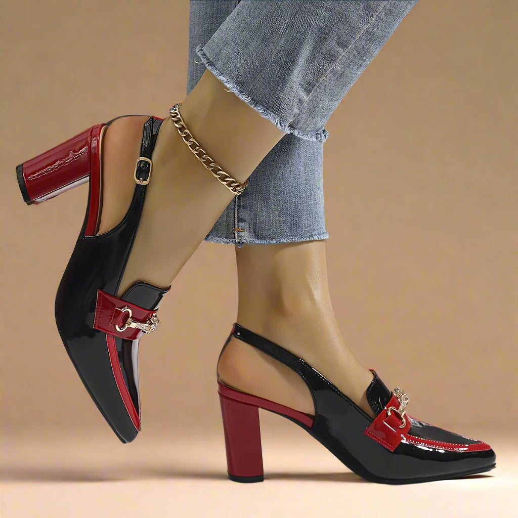 Slingback Tacón Bloque - Millie