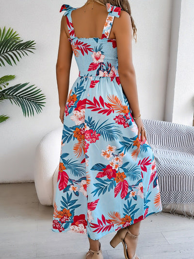 Vestido largo mujer tirantes estampado floral tropical - Kailani