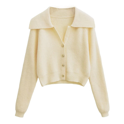 Cardigan mujer cuello solapa - Livia
