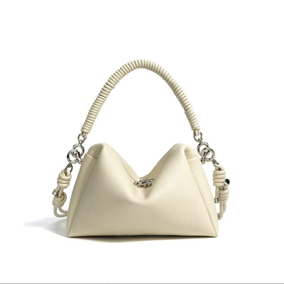 Bolso bandolera para mujer de piel auténtica asa trenzada diseño moderno - Mireya