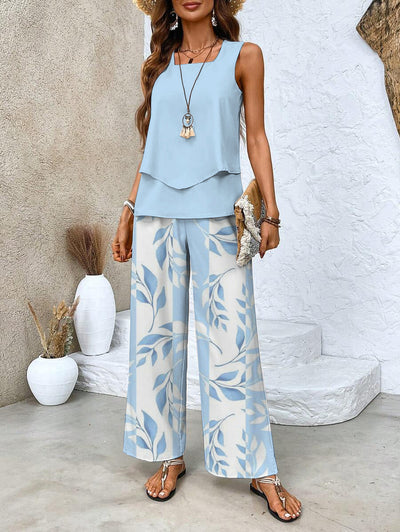 Nora - Conjunto veraniego con estampado o color liso