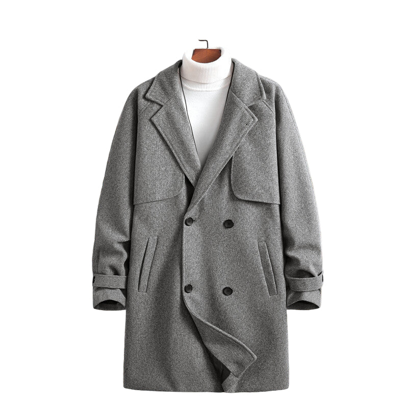 Abrigo largo de lana para hombre - Armand
