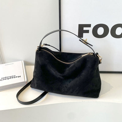 Bolso de hombro para mujer ante suave estilo retro - Maëlle