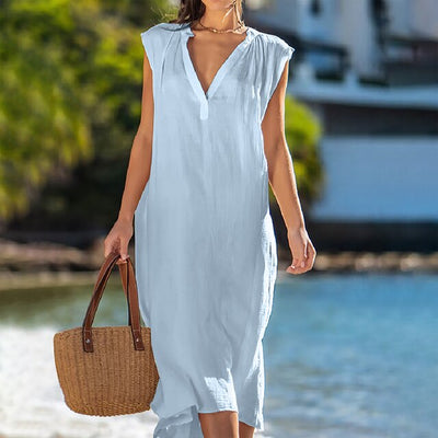 Karolina - Vestido con cuello en V